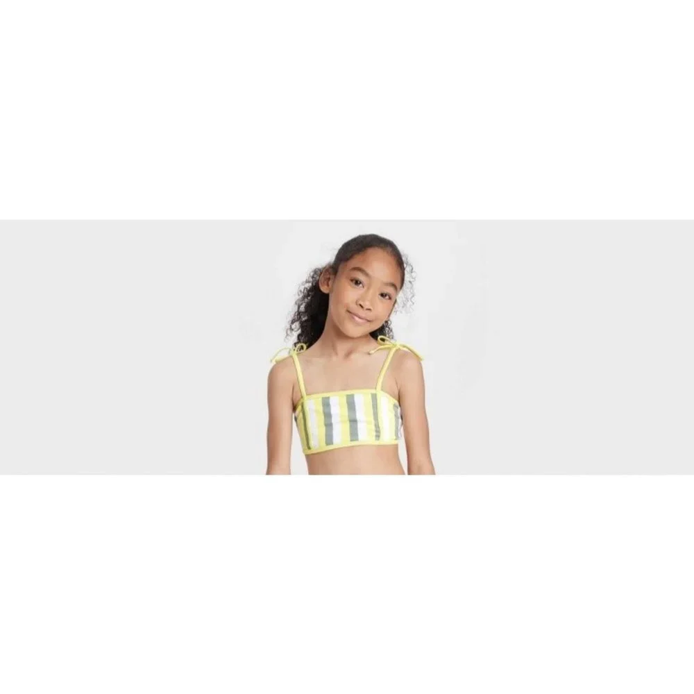 Cat & Jack Striped Swim Top NEW WITH TAGS size XS (4/5)